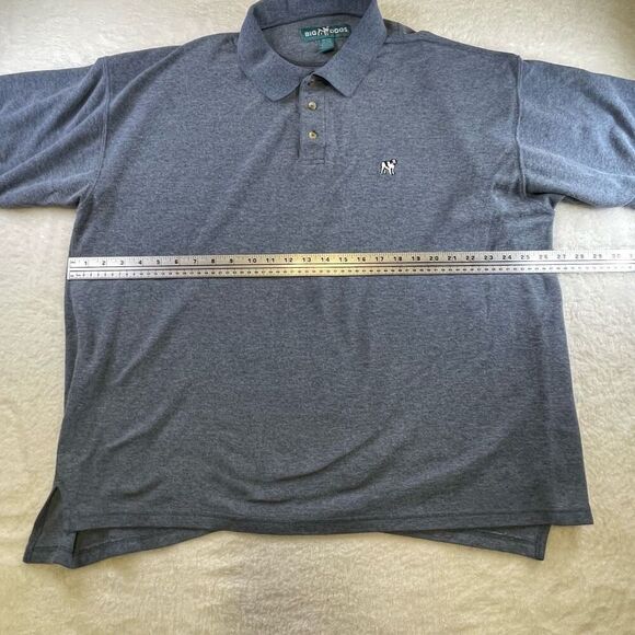 Vintage Mens Big Dogs Polo Shirt Men's 1XL / 2XL Light Blue Embroidered - Picture 6 of 9